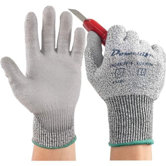 Dowellife Working Gloves for Men and Women, Cut Resistant Work Gloves - Picture 1 of 8